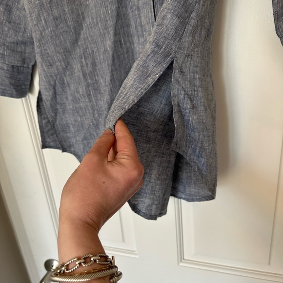 Sara Campbell 100% Linen Button Down - Picture 3 of 7